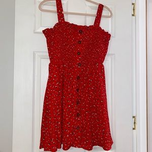 Red Floral Dress